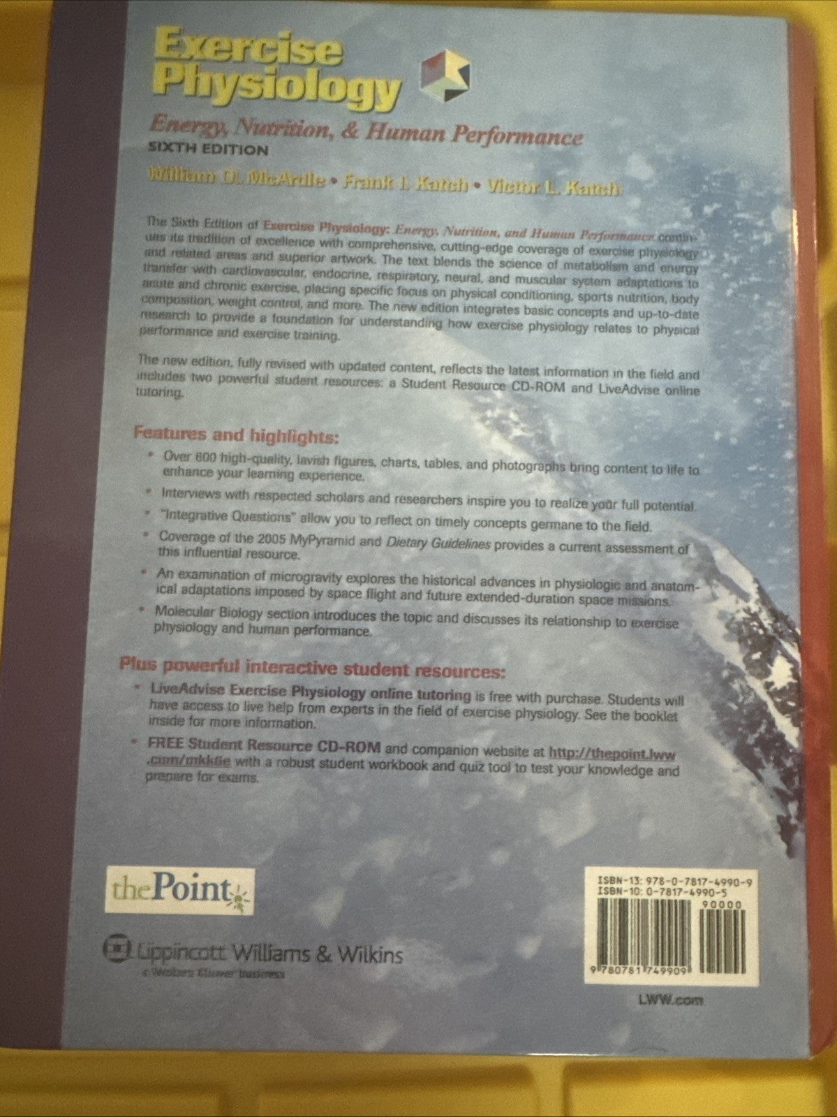 Exercise Physiology Energy, Nutrition, Performance Hard Cover EUC