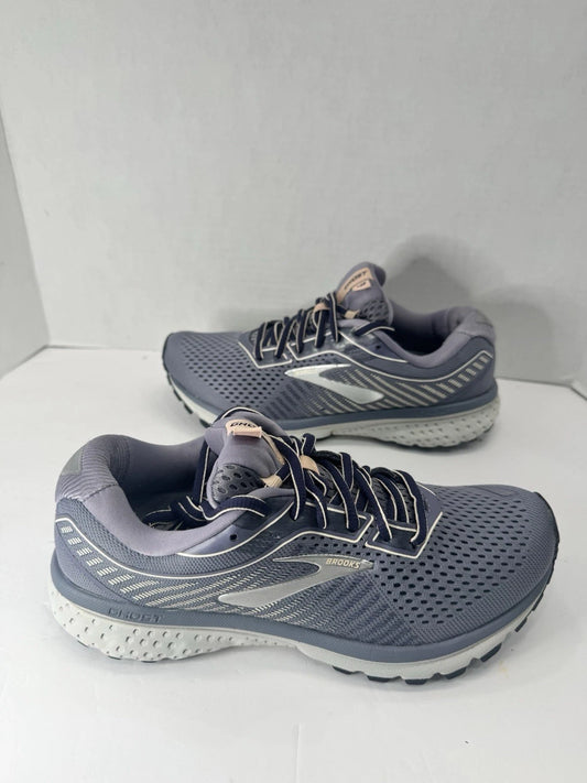 Brooks Ghost 12 Running Shoes, Gray/Peach, Women's 7 (1203051B086) - Pre-Owned