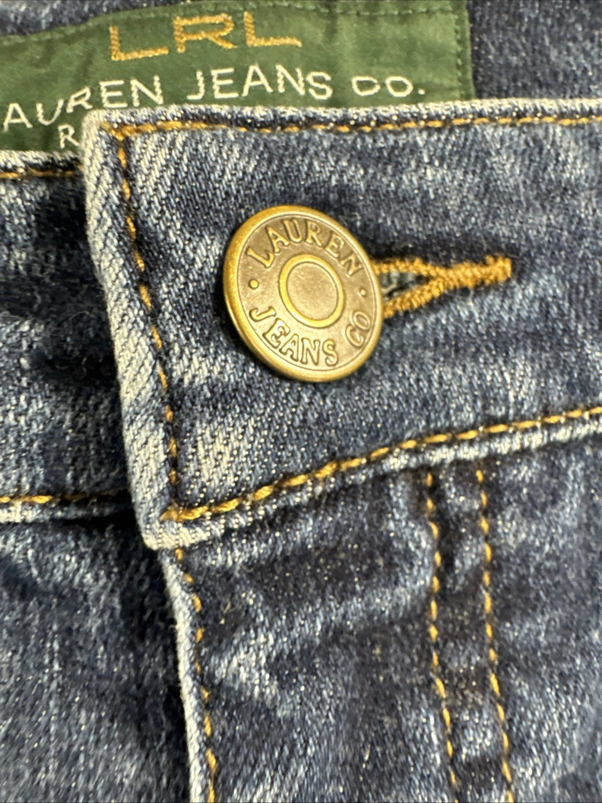 LRL Lauren Jeans Co Ralph Lauren Womens 6 Modern Straight Stretch Blue Jeans