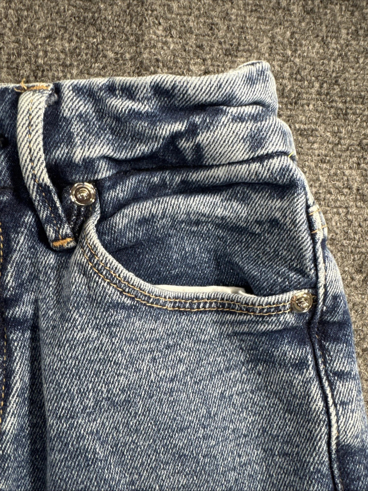 Good American Good Flare Jeans Womens 0 25 High Rise Blue Raw Hem GFH127T
