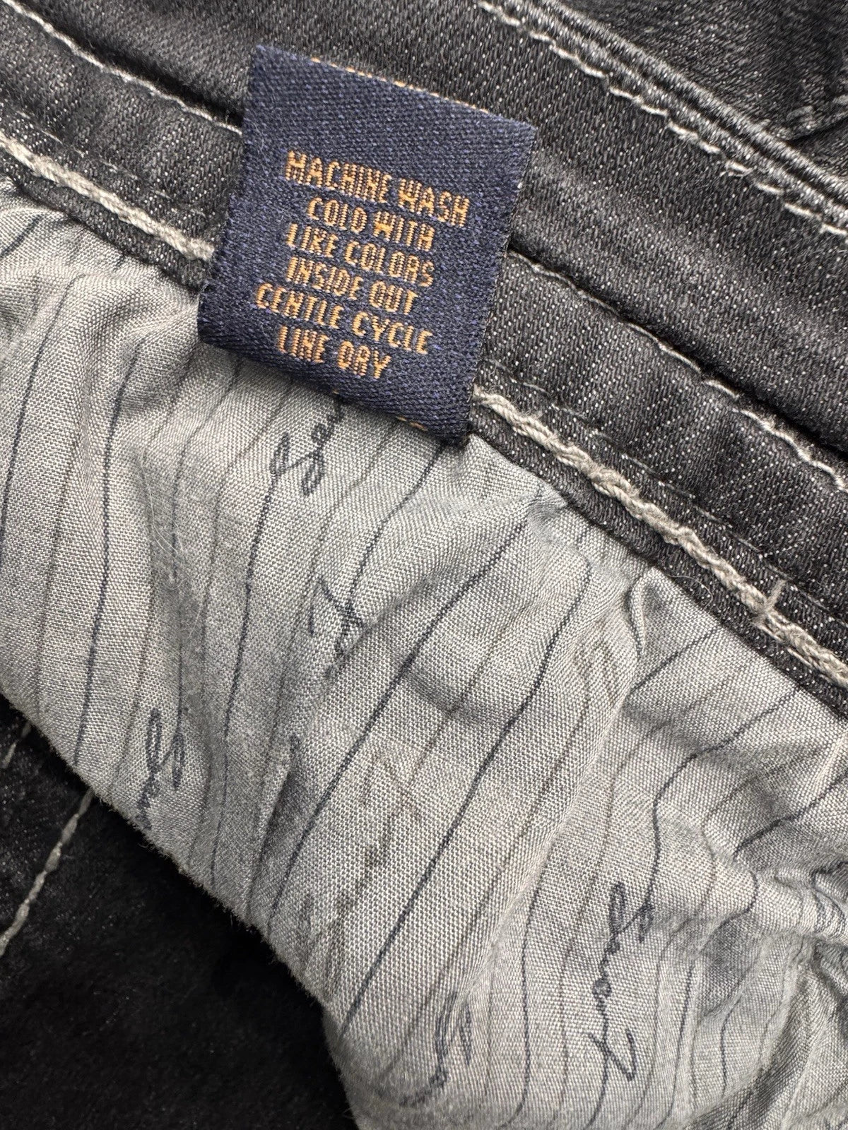 Seven For All Mankind Charcoal Bootcut Jeans Women's 14 White Stitching EUC