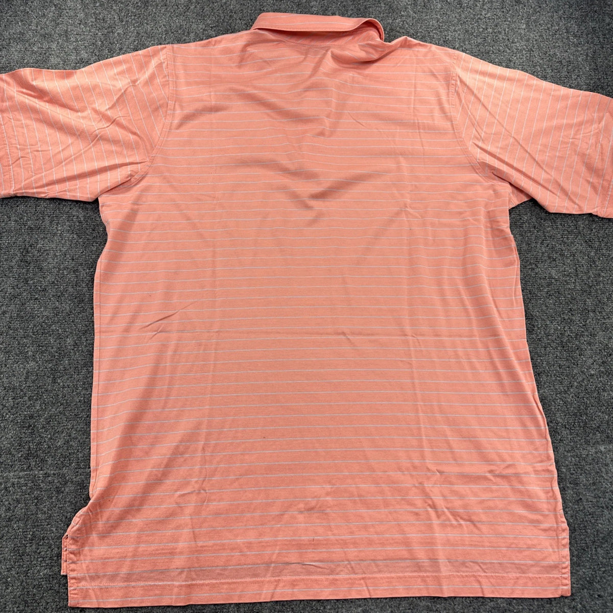 Fairway & Greene Signature Golf Polo Mens XL Coral Striped Turtle BNWOT