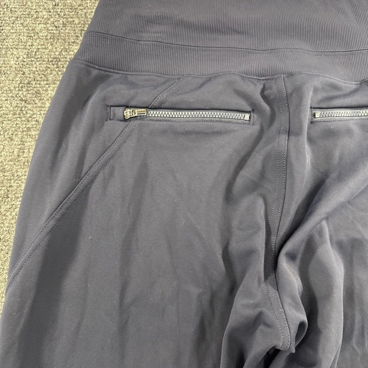 Athleta Women's Small Petite Navy Blue Zip Pocket Performance Joggers