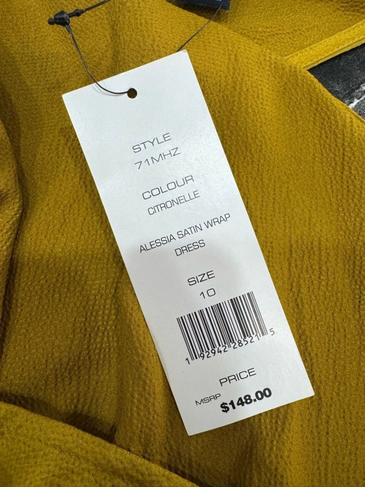 NWT French Connection Alessia Satin Wrap Dress 10
