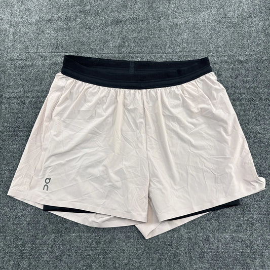 On Running Performance 2/1 Shorts, Flurry/Black, Women's Medium - Pre-Owned