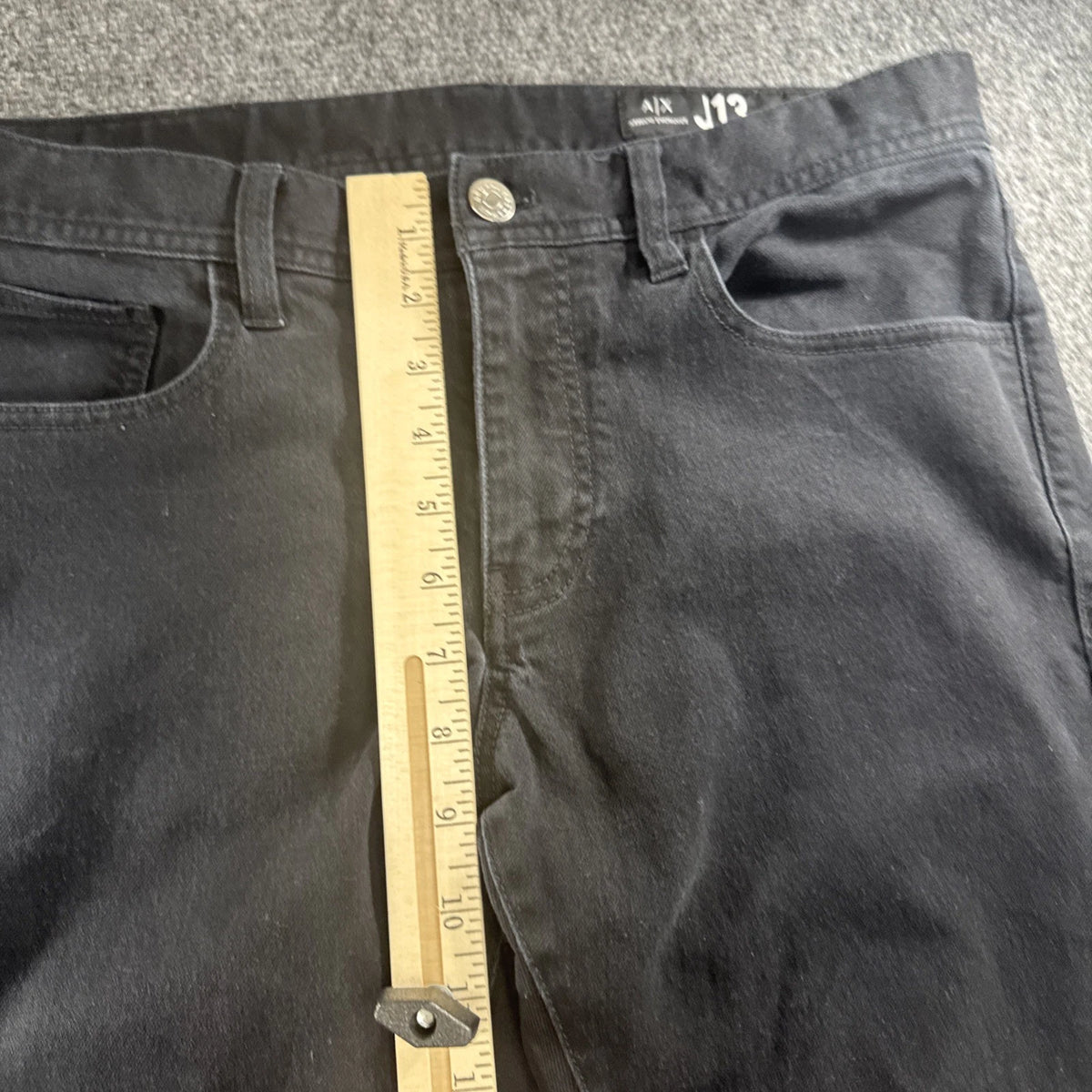 Armani Exchange J13 Slim Fit Black Jeans Mens Size 31 Stretch Denim Designer