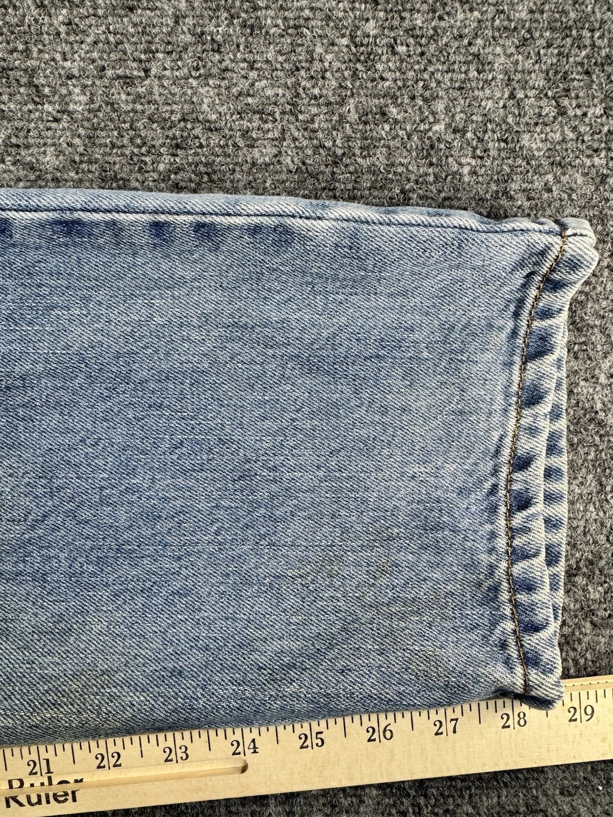 Levi's 505 Regular Fit Jeans Men's 34x30 Light Wash 100% Cotton Straight Leg