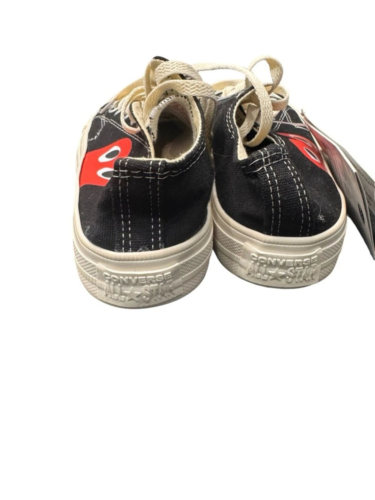 Converse Comme des Garcons Play Low Top Women's 7 Black Red Heart BNWT Shoe