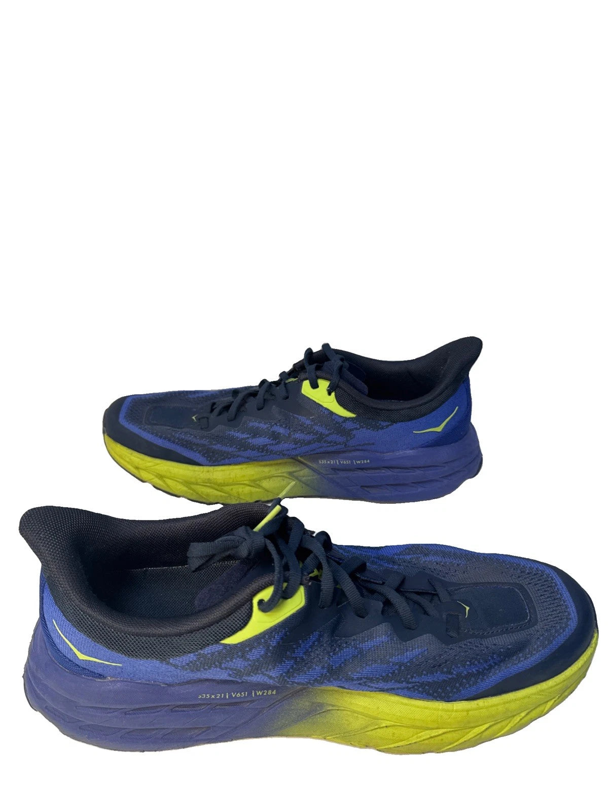 HOKA One One EVO Mafate Men's 11.5 D Cyan Citrus Vibram Trail Running Shoes