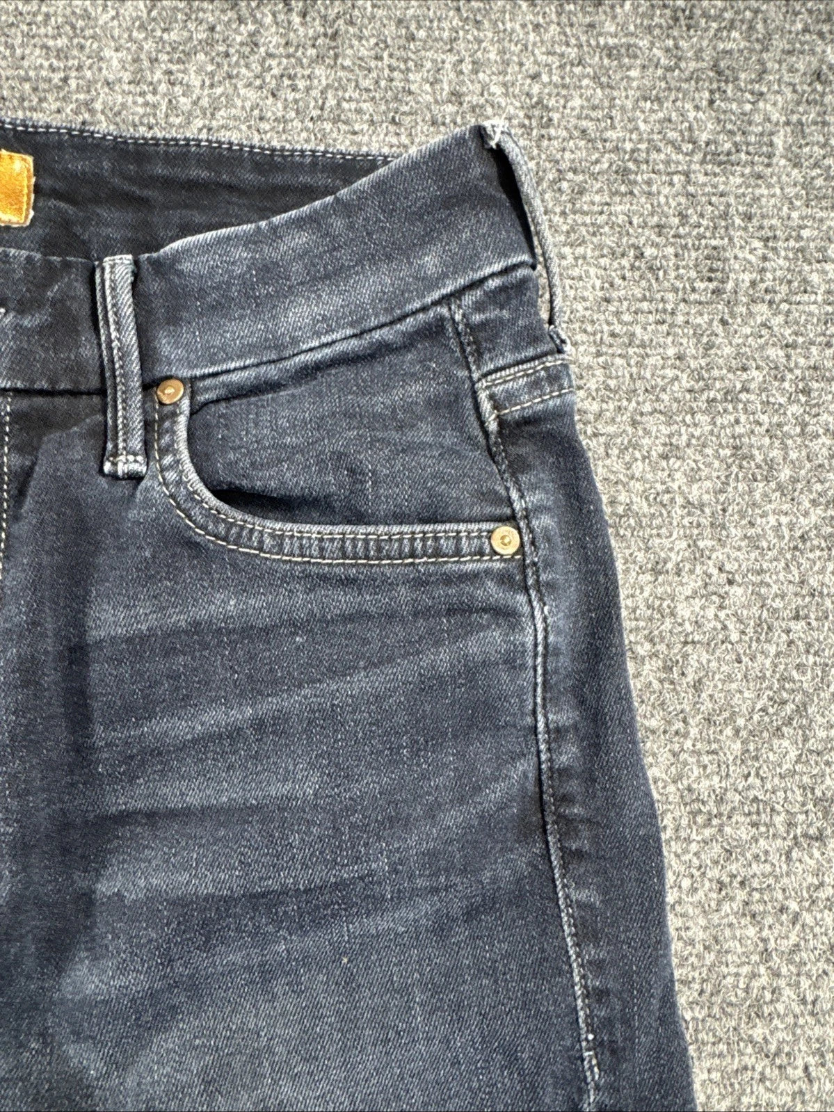 MOTHER High Waisted Looker Jeans Womens 27 Dark Wash Skinny Stretch Designer