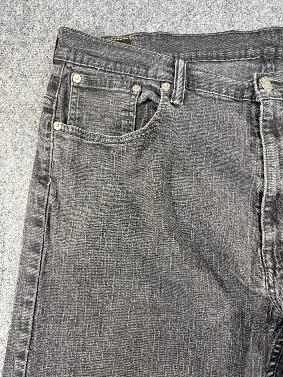 Levi's 569 Loose Straight Jeans Men's W40 L32 Faded Black Denim
