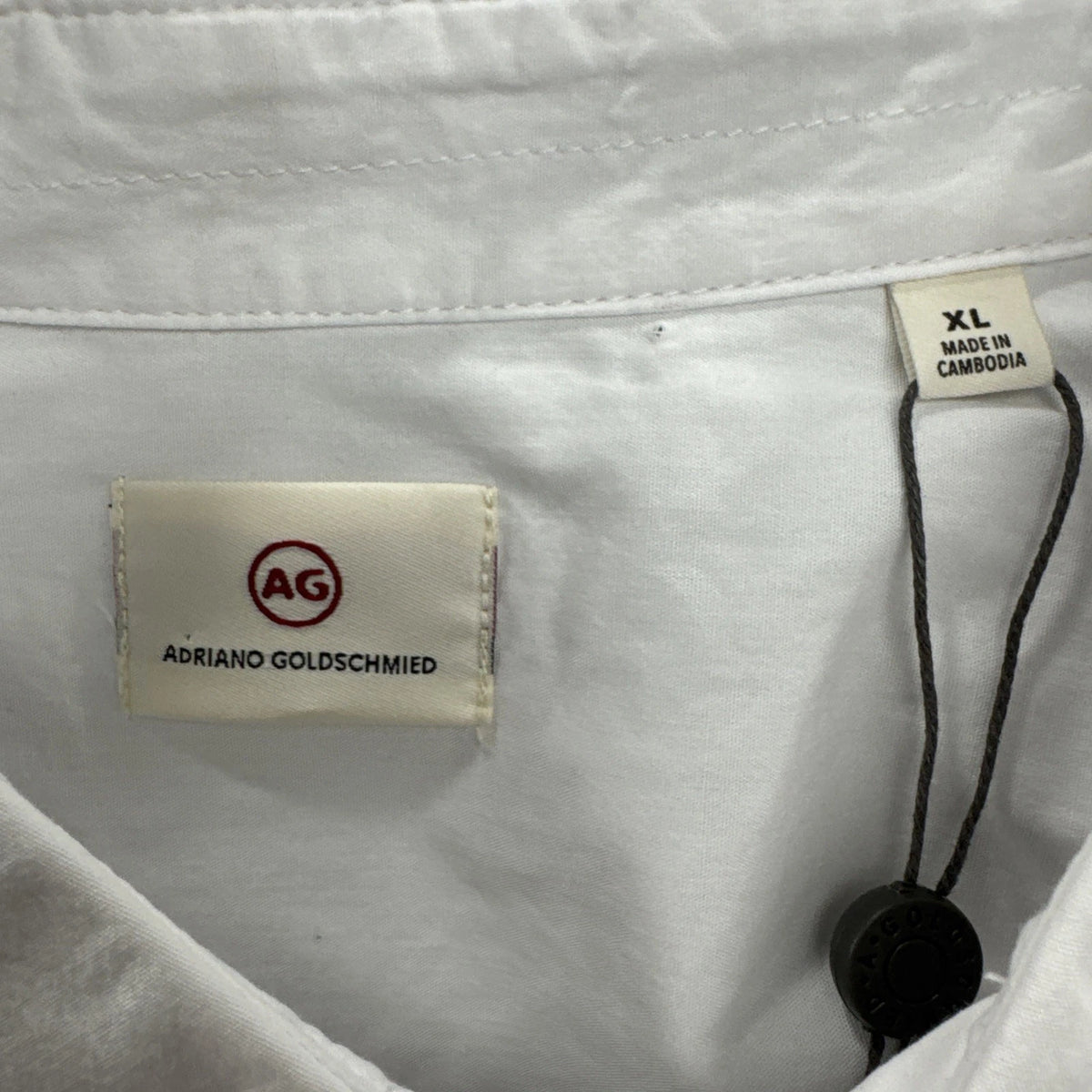 AG Jeans Benning Utility Shirt Mens XL White Cotton Button Down NWT 70670RCL