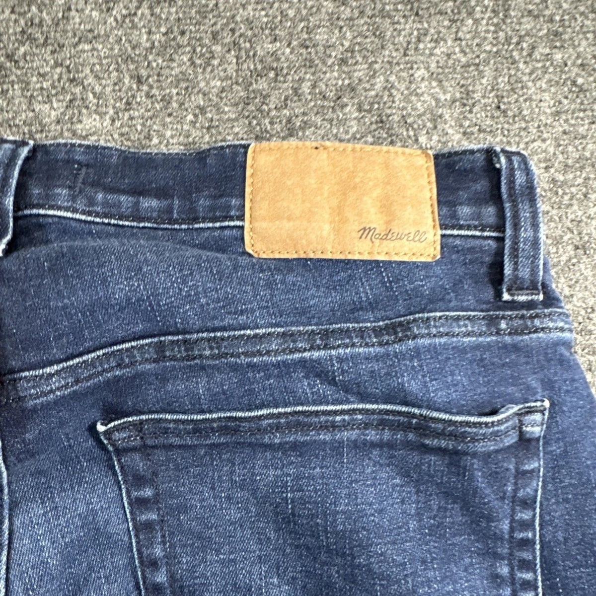 Madewell Men’s Slim Straight Jeans 34x32 Dark Wash Stretch Denim Premium