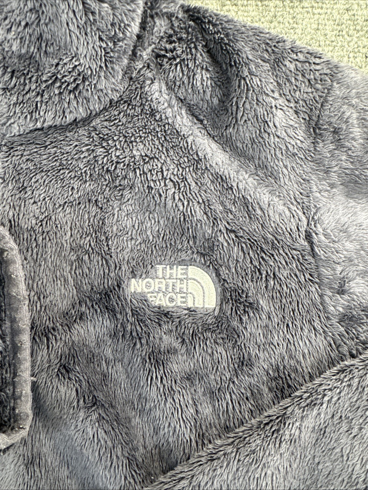 The North Face Osito 2 Women’s Gray High Pile Fleece Jacket C782 Full Zip