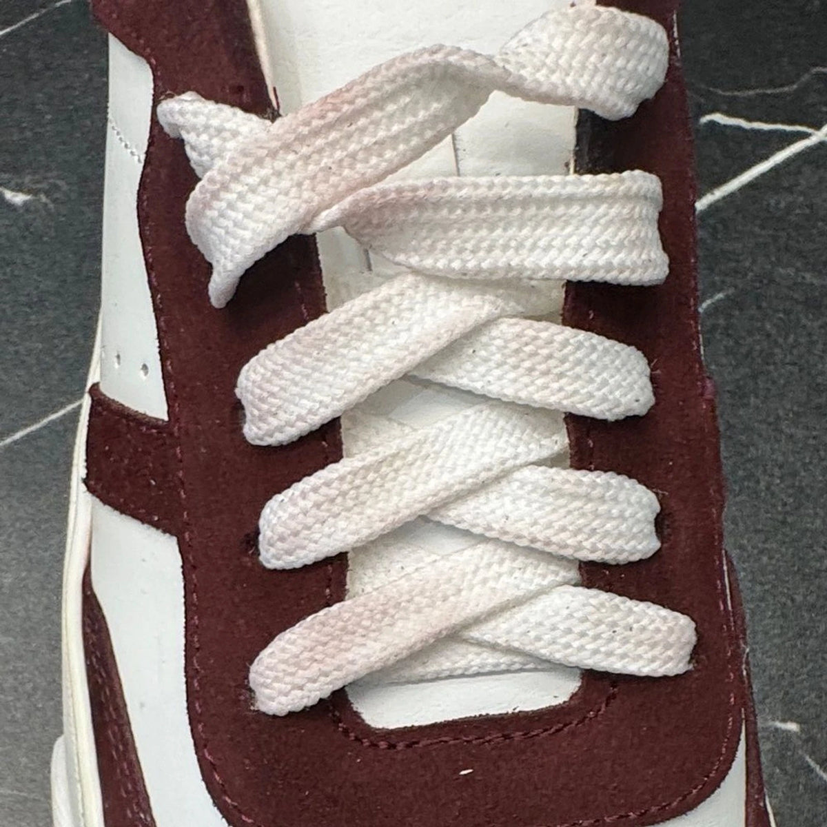 Baldinini Leather Sneakers Men’s EU 39 US 6 White Burgundy Made in Italy