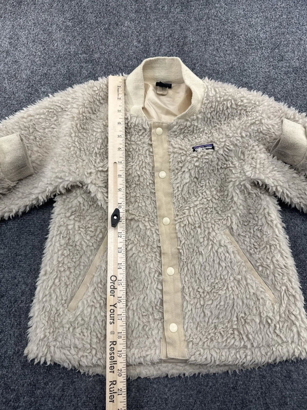 Patagonia Kids' Retro-X Bomber Jacket Sherpa Natural FA22 Size S