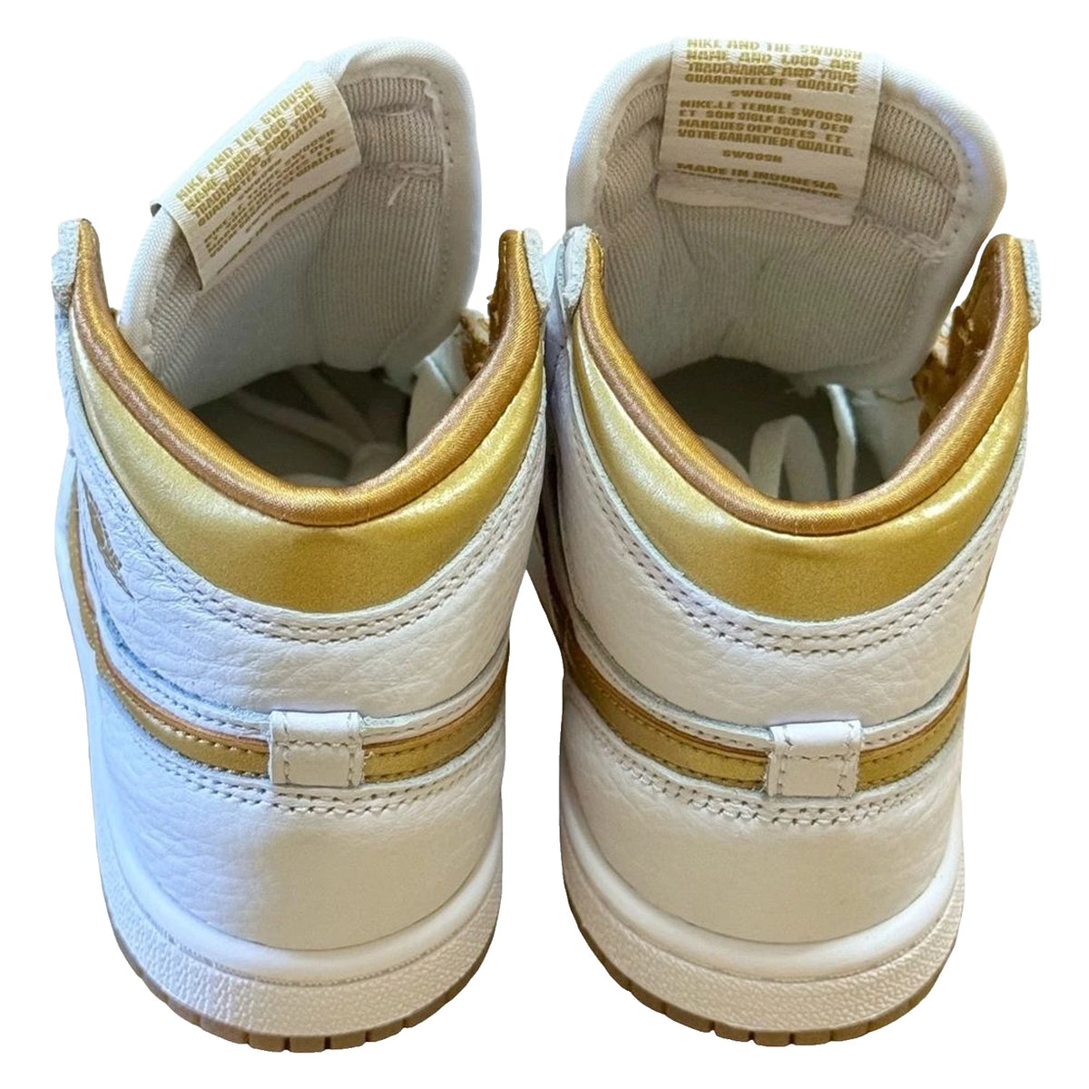 Air Jordan 1 Retro High OG Metallic Gold Toddler 10C FD2598-107 New Box