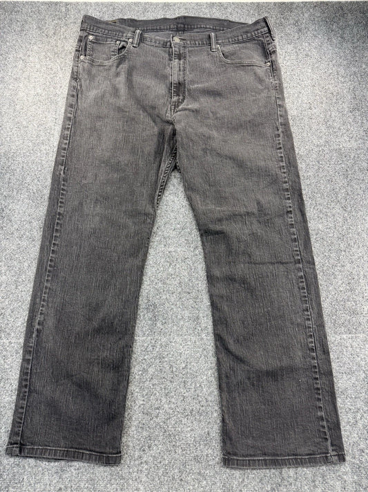 Levi's 569 Loose Straight Jeans Men's W40 L32 Faded Black Denim