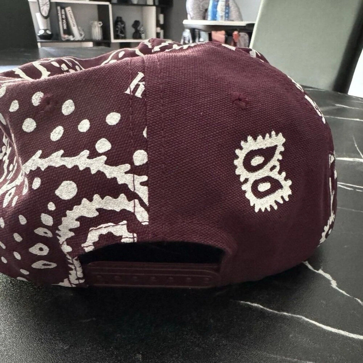 Rhude Rhepurposed R Trucker Hat Burgundy Paisley Bandana Snapback BNWT