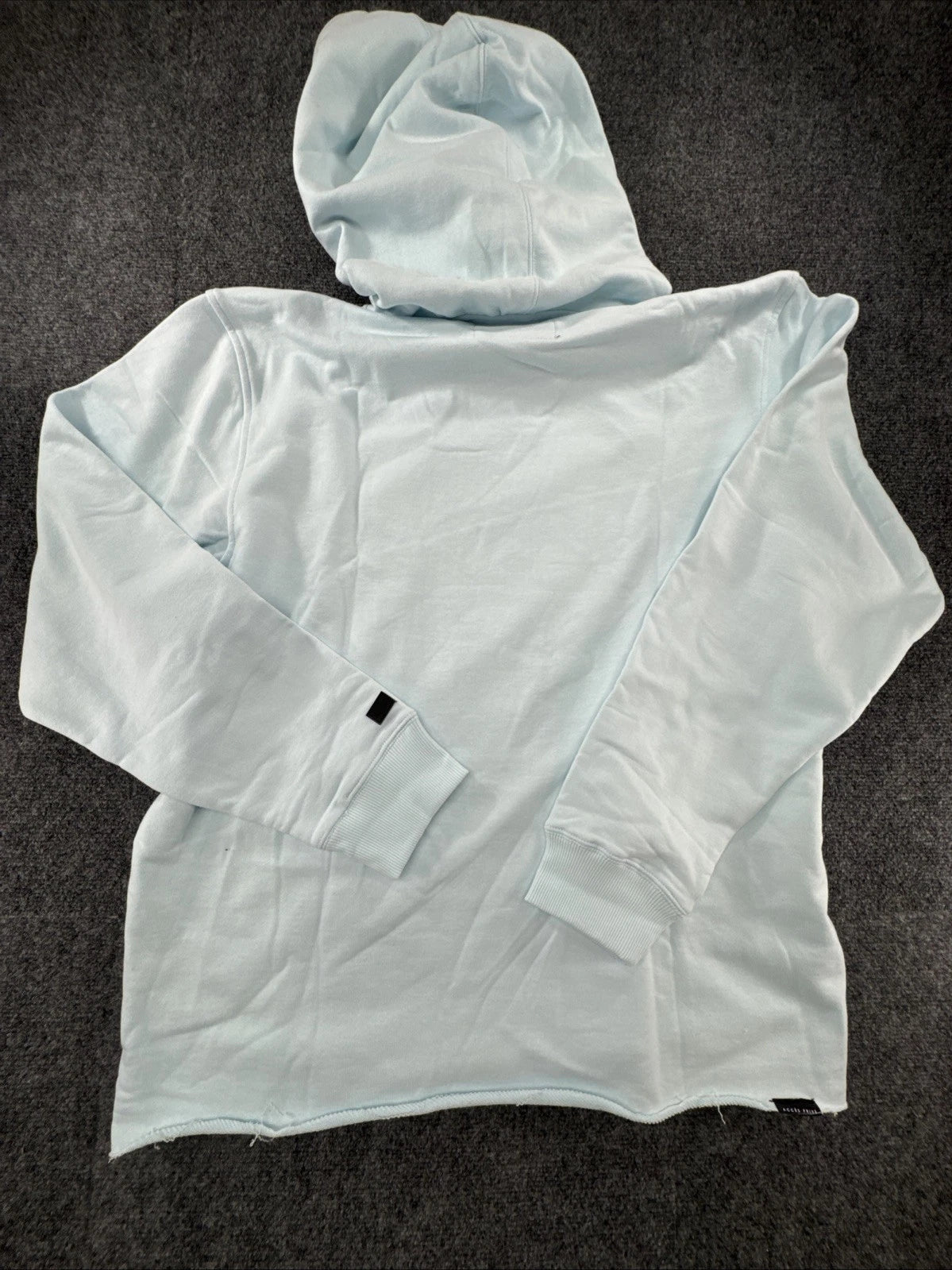 Sí Tu Veux Riviera Hoodie Men’s Large Delicate Blue Graphic Pullover NWT Luxury