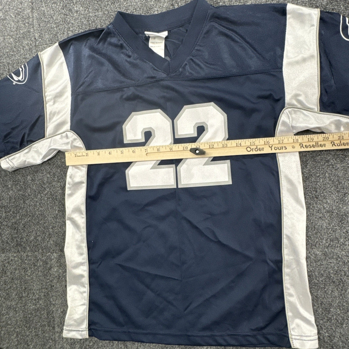 Penn State Nittany Lions #22 NCAA Football Jersey Youth XXL 18 Blue Outerstuff