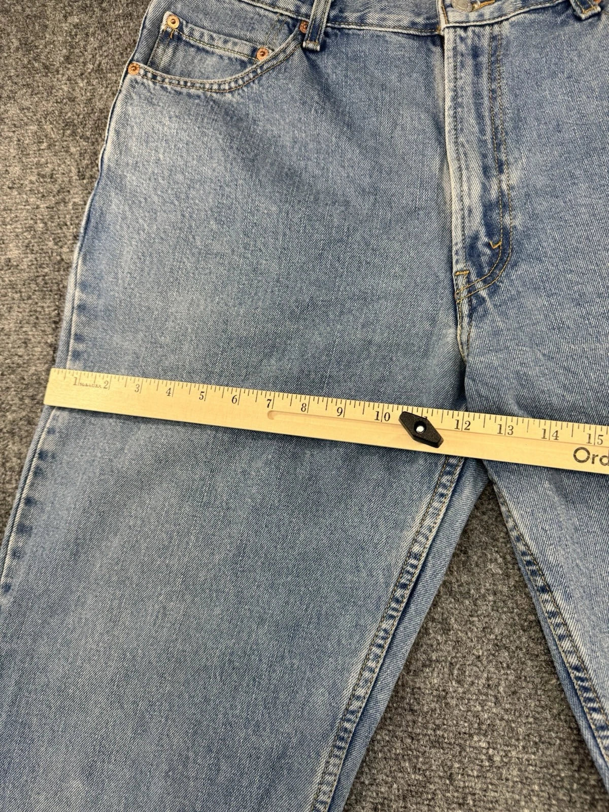 Levi's 550 Relaxed Fit Jeans Men's W36 L36 Light Wash Blue 100% Cotton