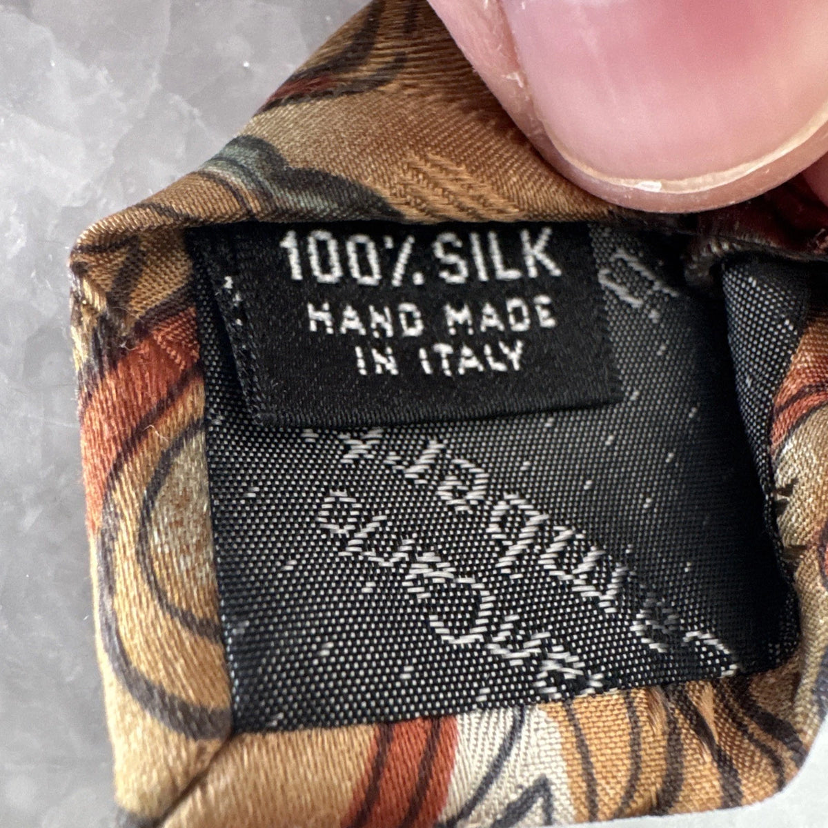 GianCarlo Lamberti 100% Silk Paisley Necktie Handmade in Italy Vintage