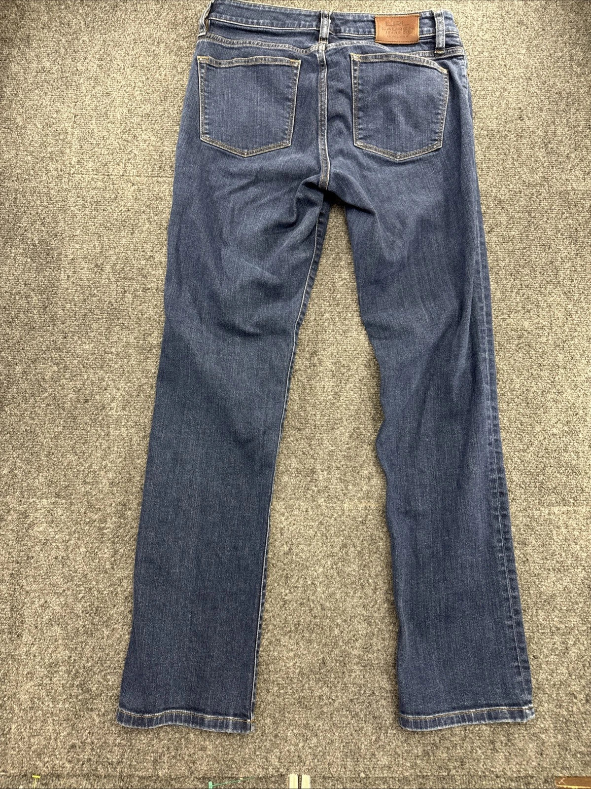 LRL Lauren Jeans Co Ralph Lauren Womens 6 Modern Straight Stretch Blue Jeans