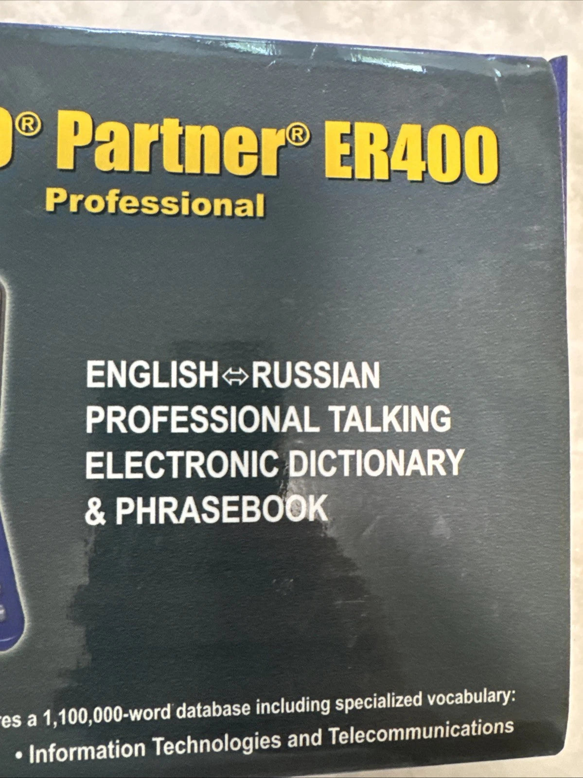 ECTACO Partner ER400 Professional English Russian Talking Dictionary Full Set