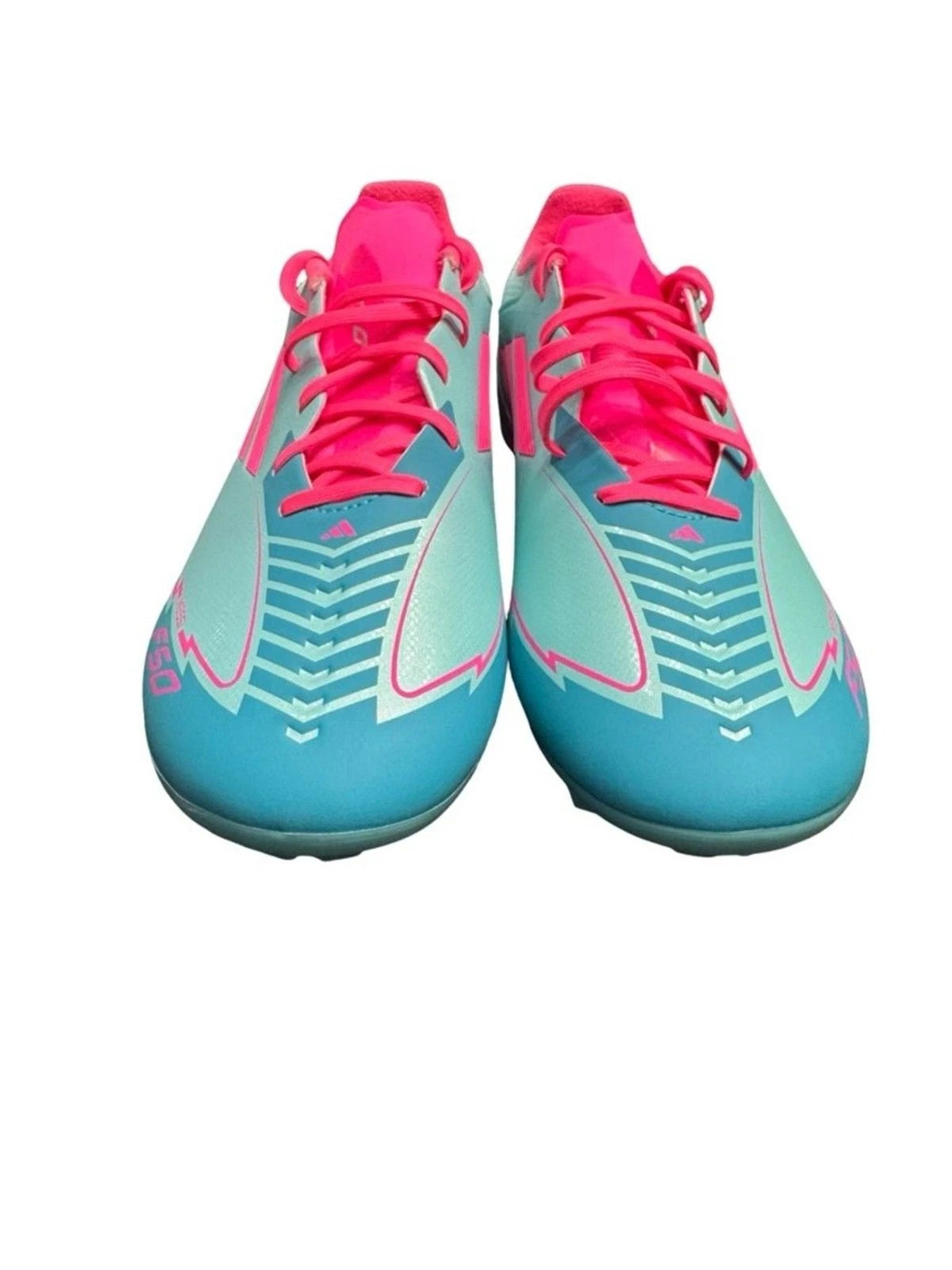 adidas F50 League Messi FG/MG Men's 10.5 Aqua Pink IH0928 New No Box
