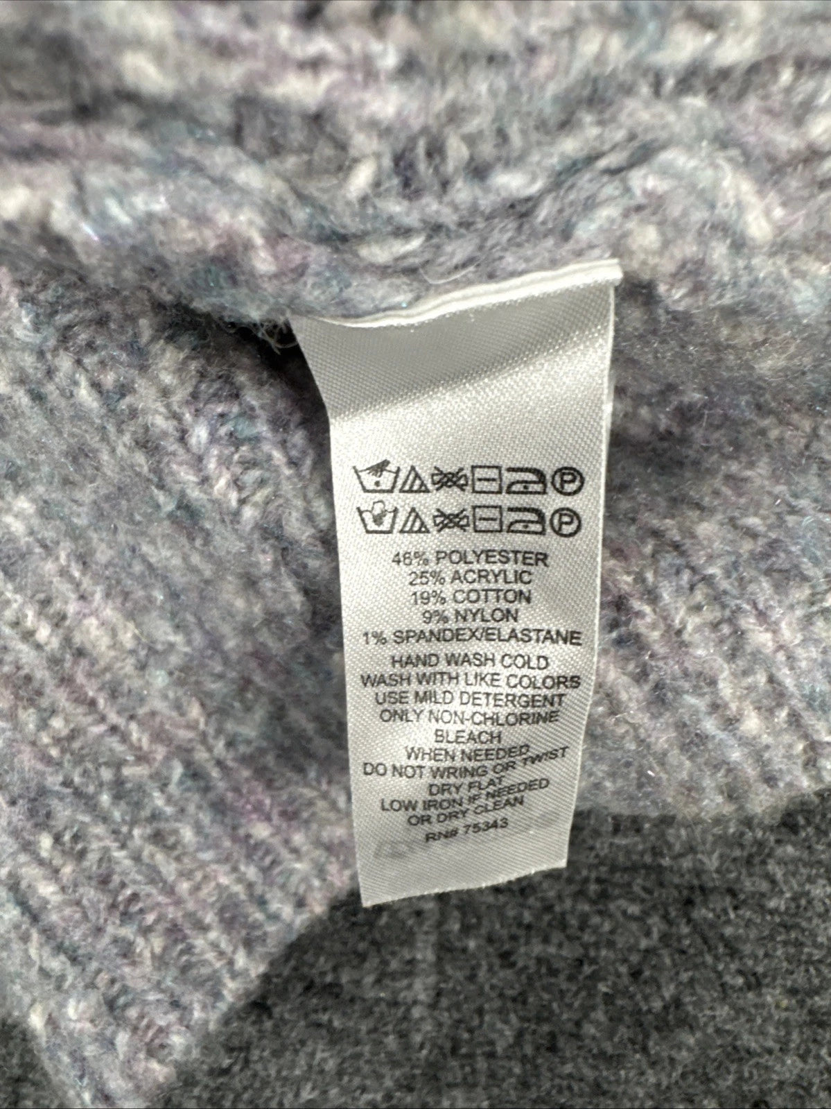 Rachel Rachel Roy Marled Knit Sweater Women's Large Cozy Crewneck Pullover