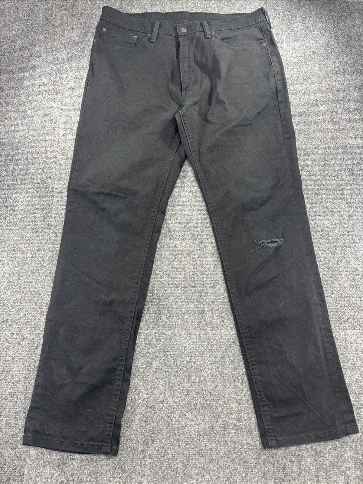 Levi's 541 Athletic Taper Jeans Men W34 L32 Black Distressed Denim