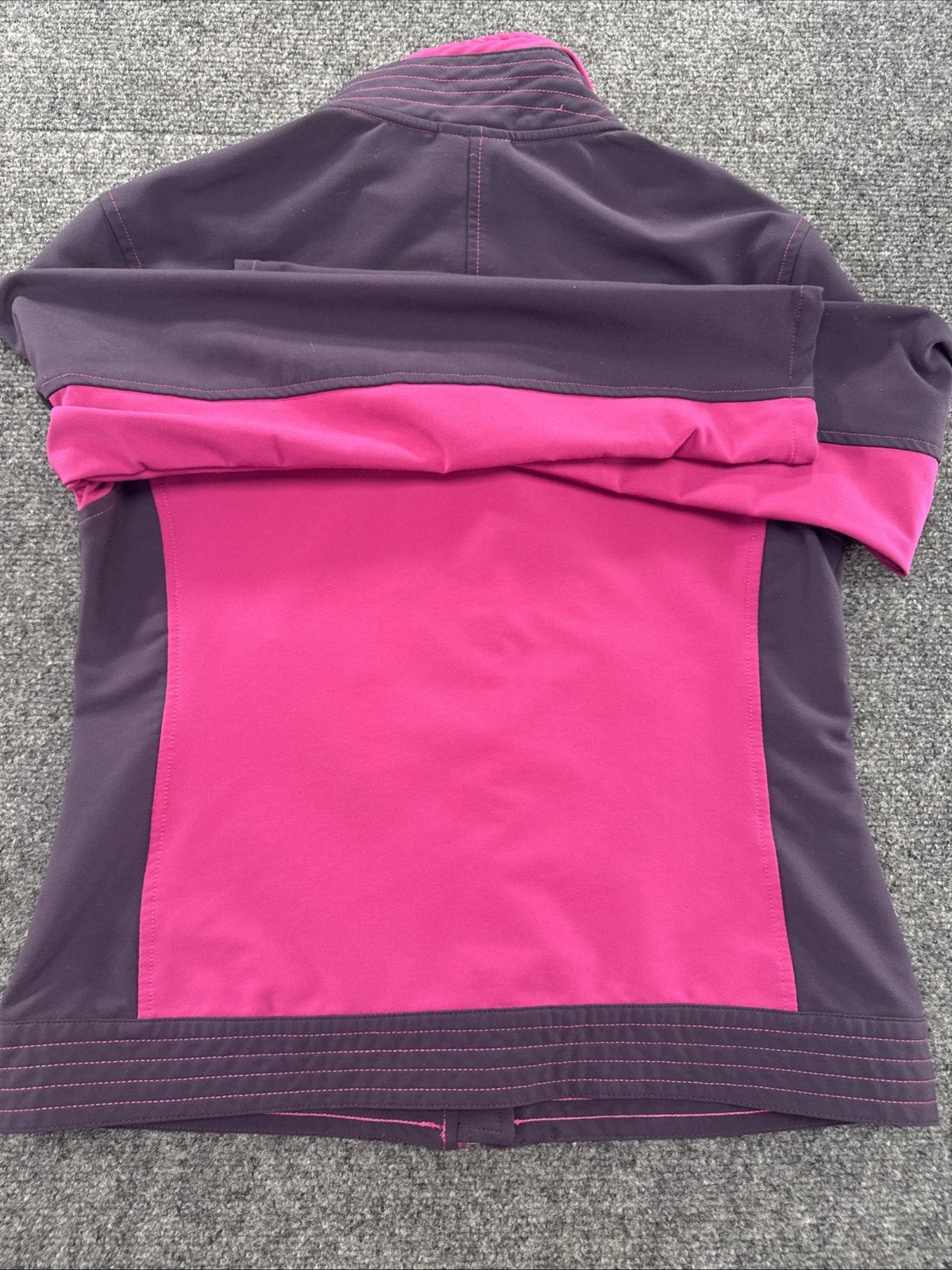 New Balance Womens S Pink Purple Softshell Full Zip Athletic Jacket WALJ6101