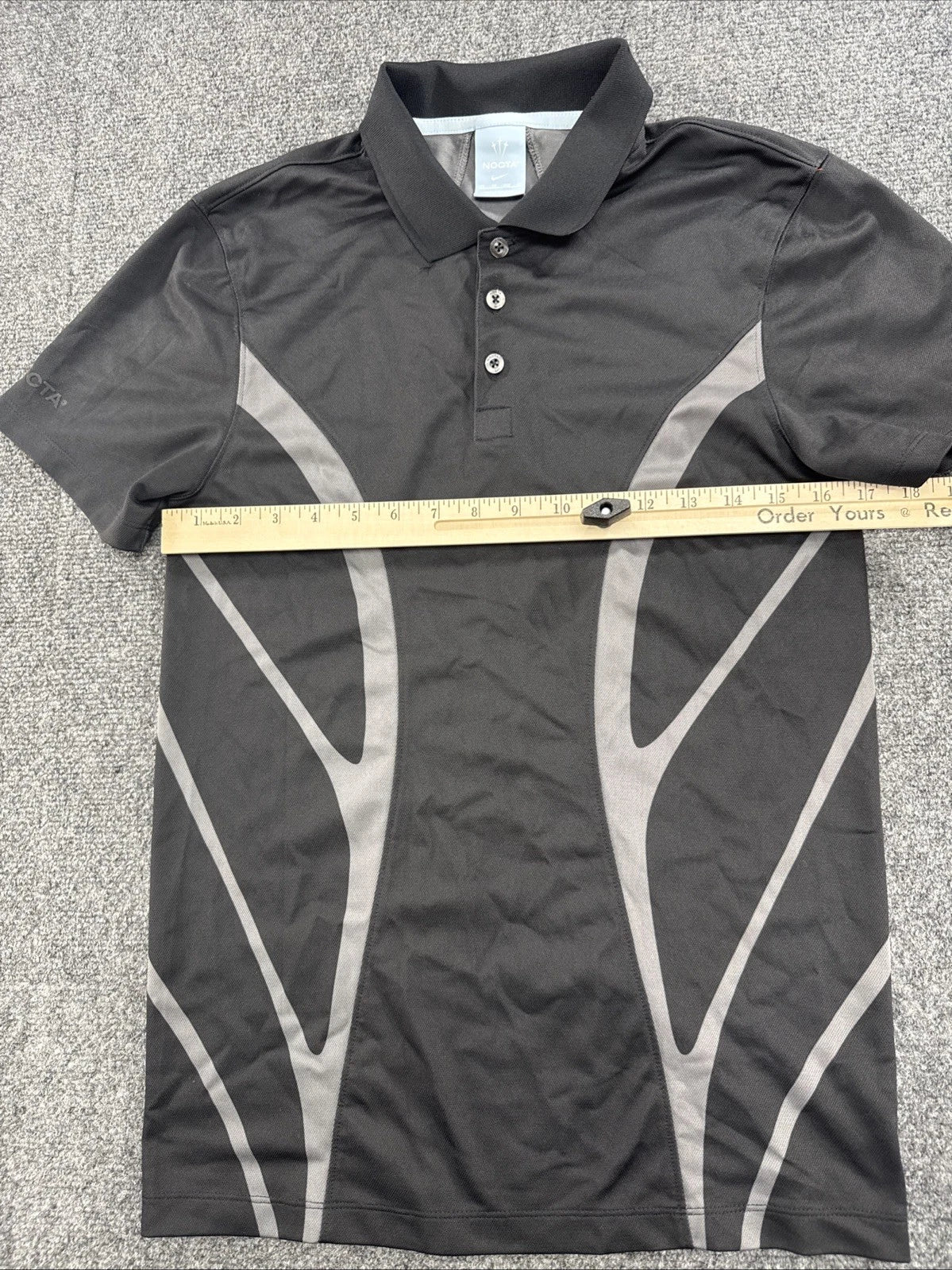 Nike NOCTA Golf Polo Shirt Gray Dri-FIT Performance Drake Men’s XS