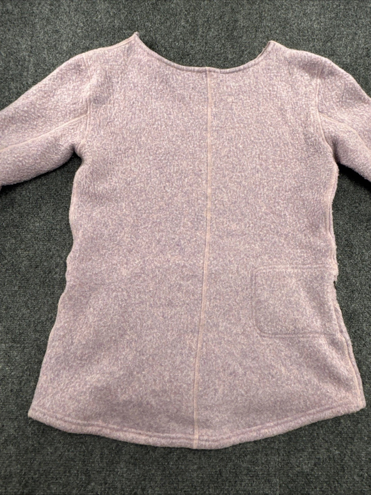 Smartwool Hudson Trail Women's M Pink Wool Blend Fleece Pullover SW011525