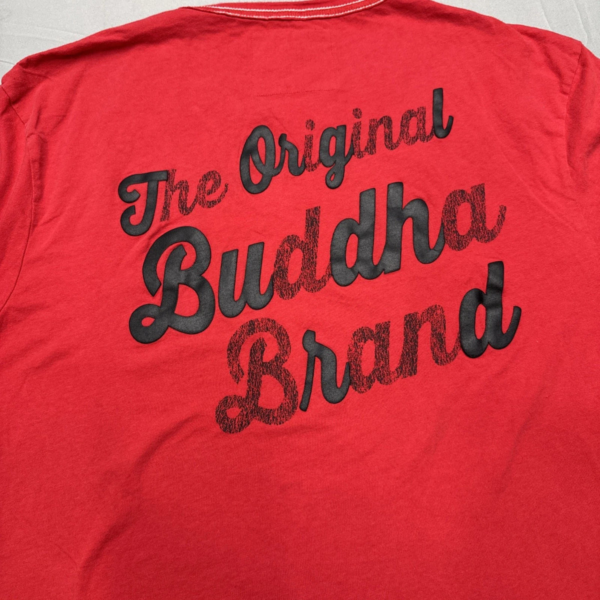 True Religion Buddha Graphic T-Shirt Men's 3XL Red Black Logo Cotton Tee
