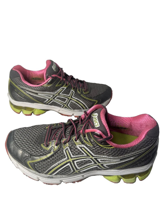 ASICS Gel GT-2170 Women's Size 7.5 Gray Pink Lime Running Shoes T256N