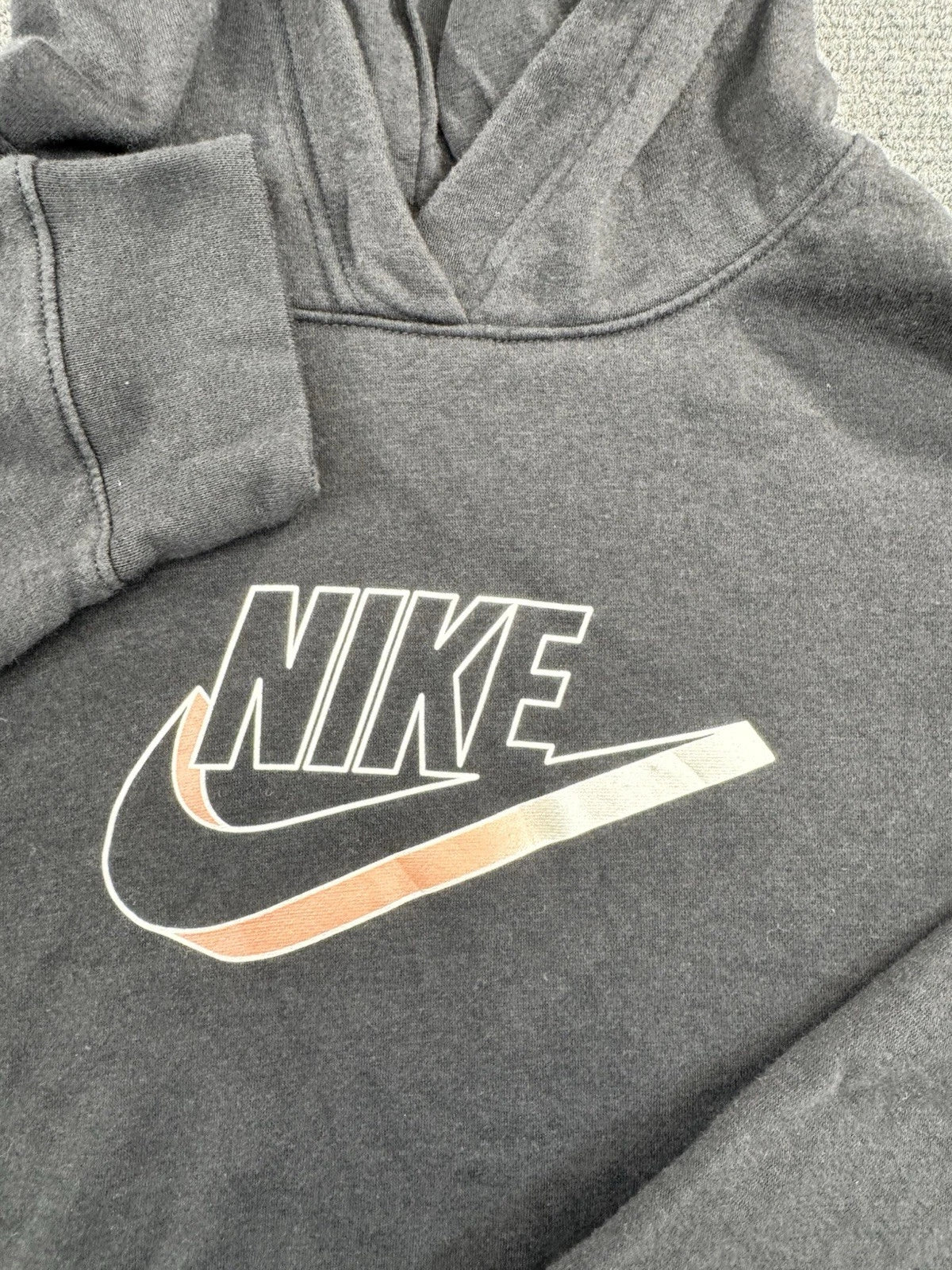 Nike Sportswear Easy Fleece Hoodie Women's XL Black Futura DD5780-010