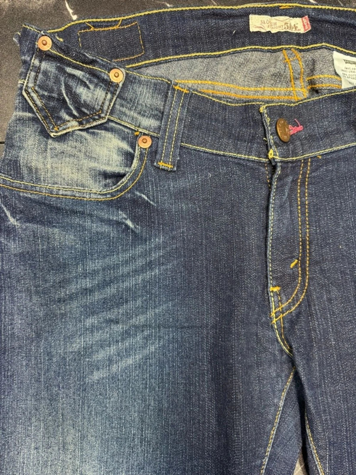 Levi's Y2K Low Rise Bootcut Jeans Women's Juniors 11 Dark Wash Denim EUC