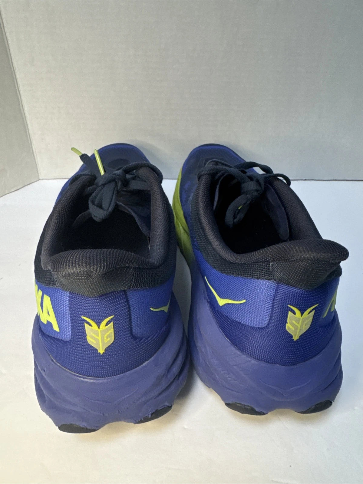 HOKA One One EVO Mafate Men's 11.5 D Cyan Citrus Vibram Trail Running Shoes