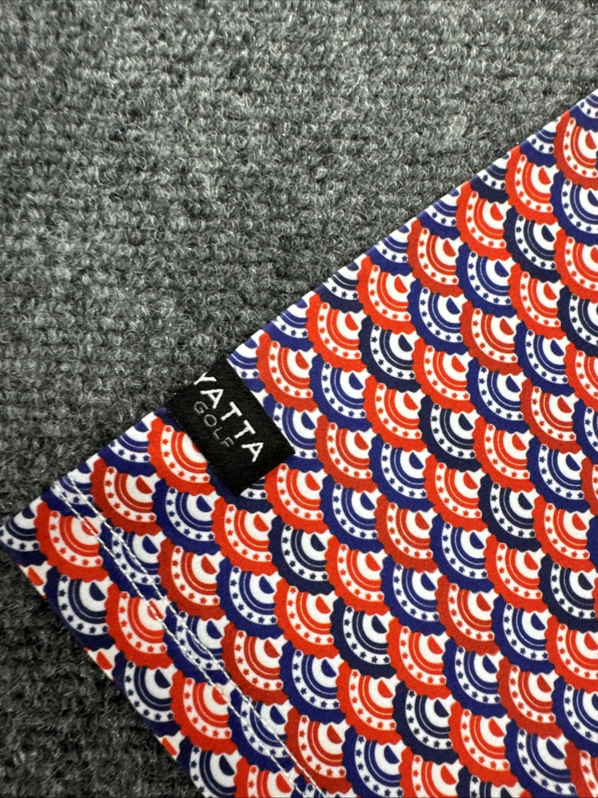 Yatta Golf Patriotic Golf Polo Men's Small Red White Blue NWT