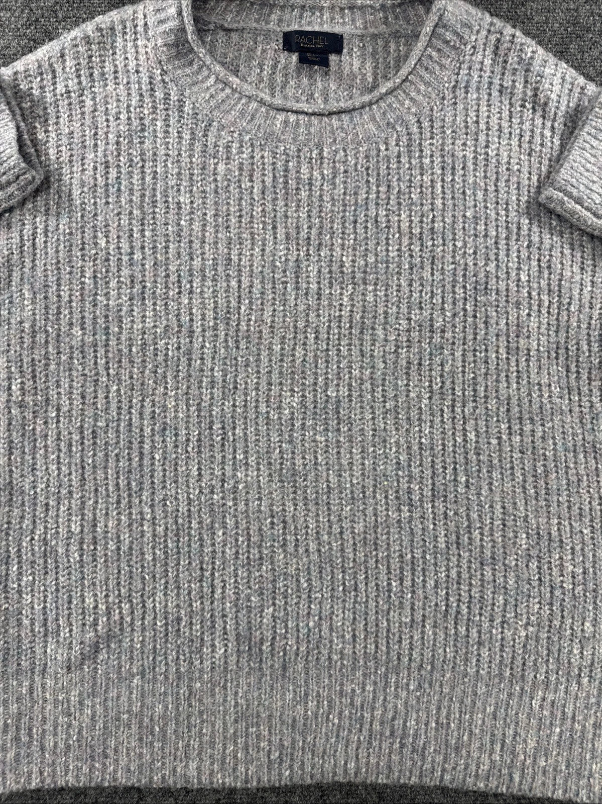 Rachel Rachel Roy Marled Knit Sweater Women's Large Cozy Crewneck Pullover