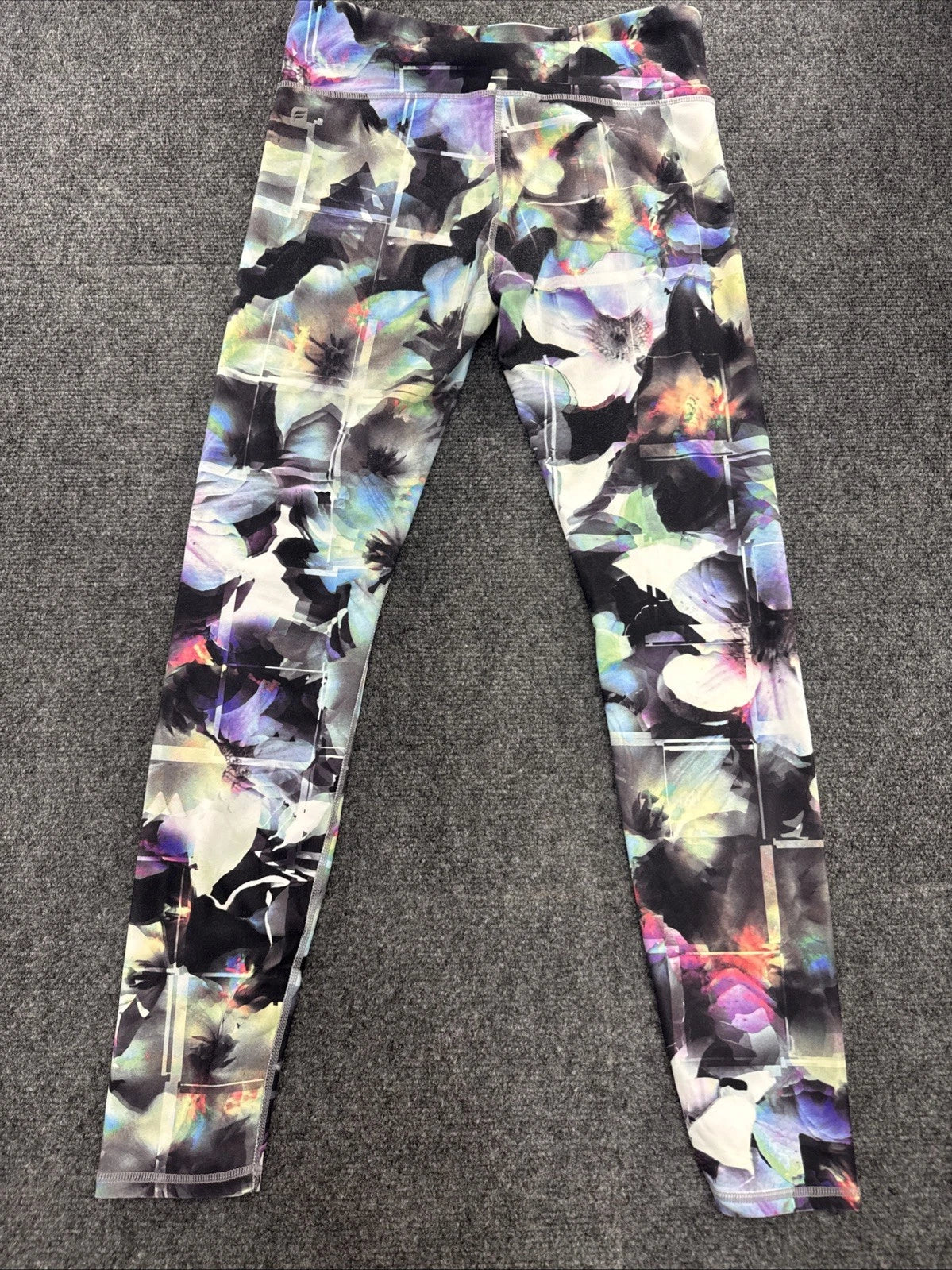 Fabletics PowerHold Floral Print Leggings Womens XS Multicolor Workout Yoga