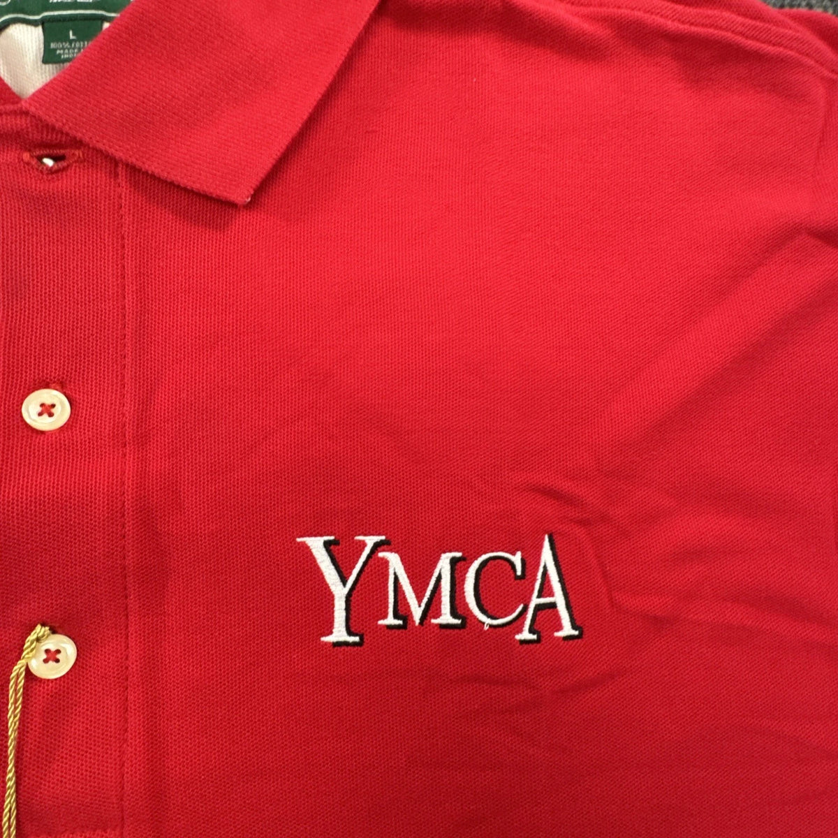 Outer Banks YMCA Red Polo Shirt Men’s Large Egyptian Cotton Embroidered Logo NWT
