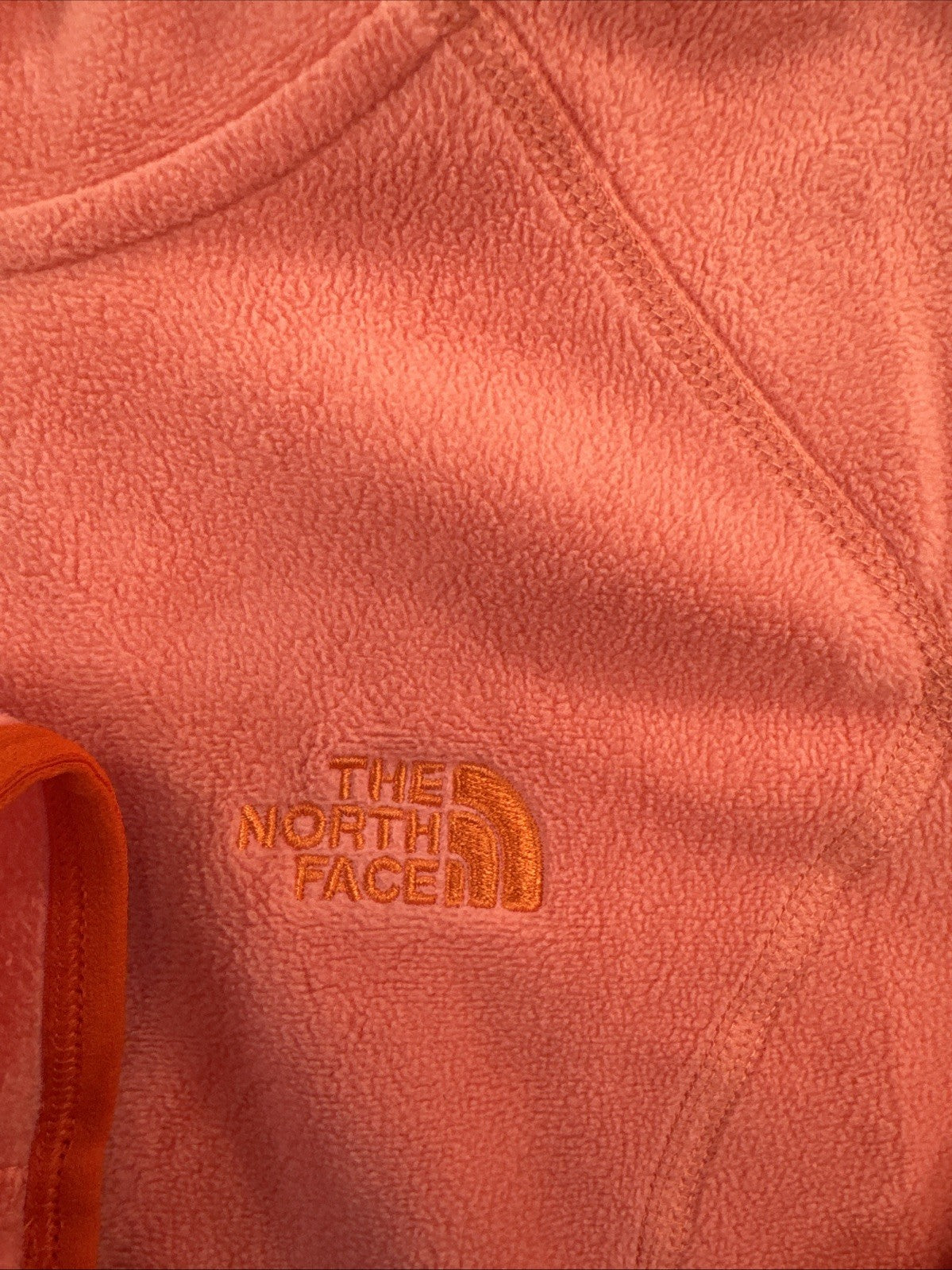 The North Face Women’s Polartec Classic Fleece Hoodie Jacket Large Orange
