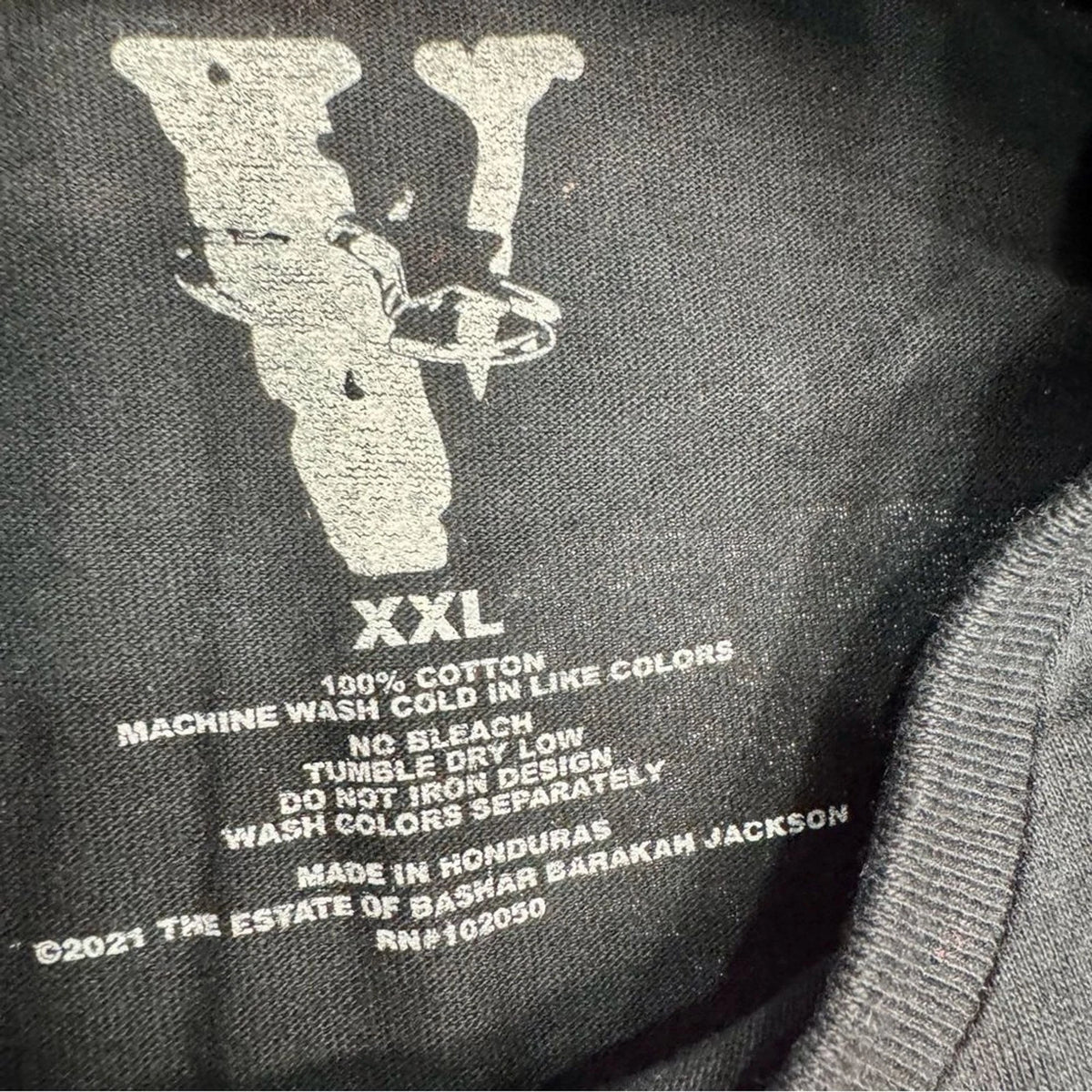 Pop Smoke x VLONE King of New York T-Shirt Men’s XXL Black Pink NWOT