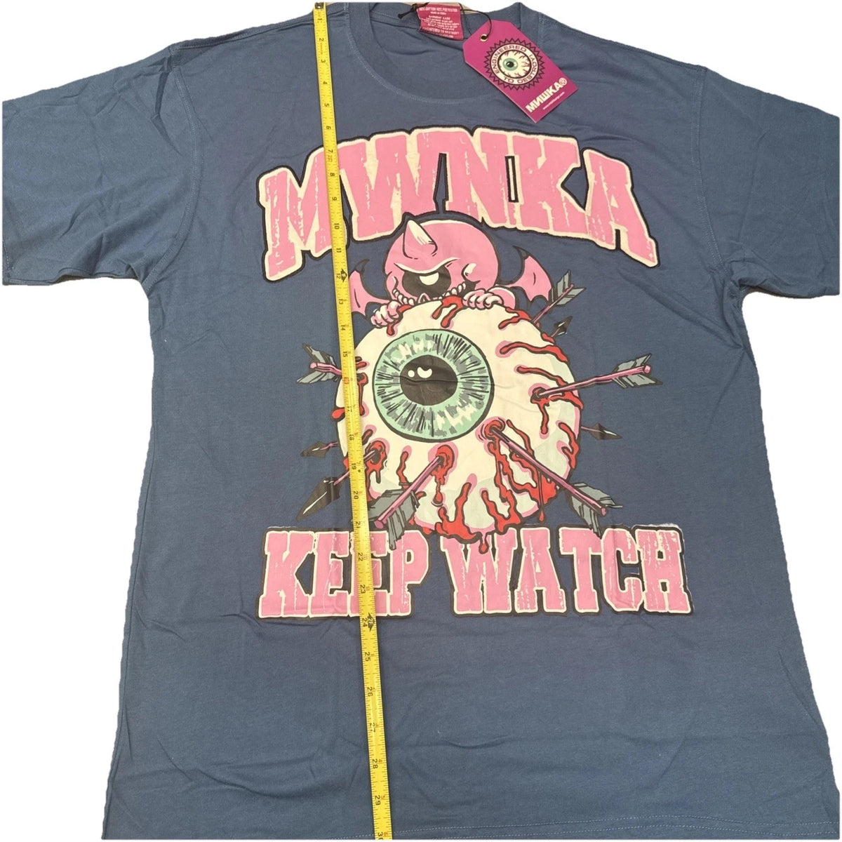 Mishka MNWKA Blue and Pink Short Sleeve T Mens Large BNWT