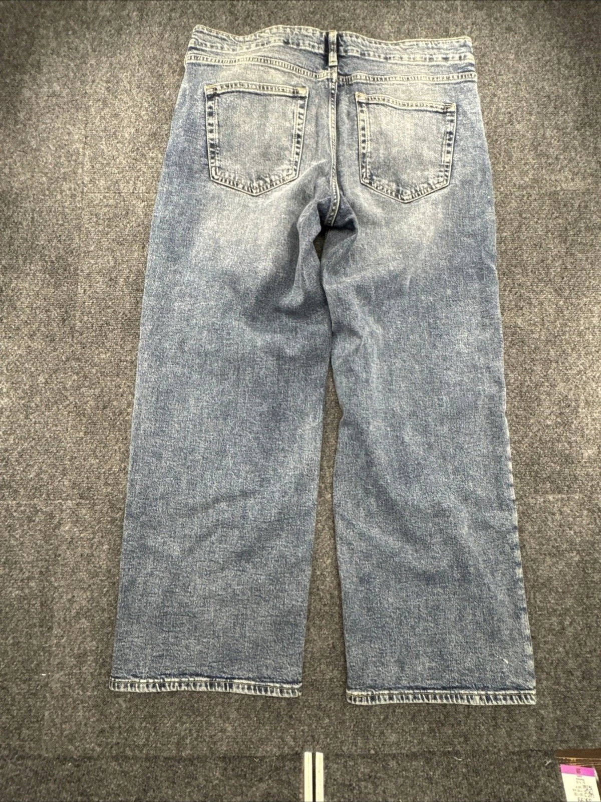 Gap Low Rise 90s Loose Lace Up Jeans Womens 30 Light Wash Wide Leg Y2K