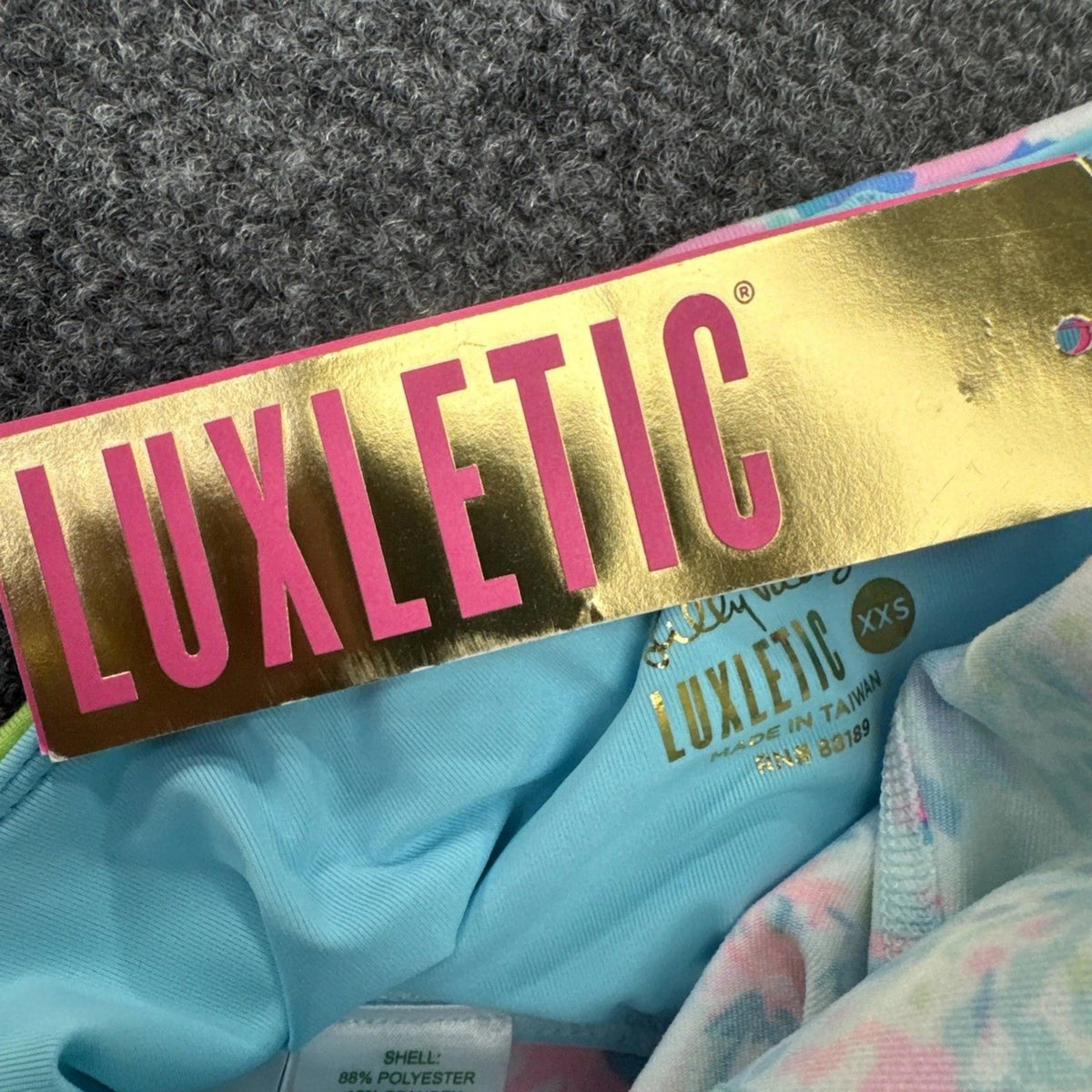 Lilly Pulitzer Luxletic Leggings Women XS Tropical Floral Mesh Activewear NWT
