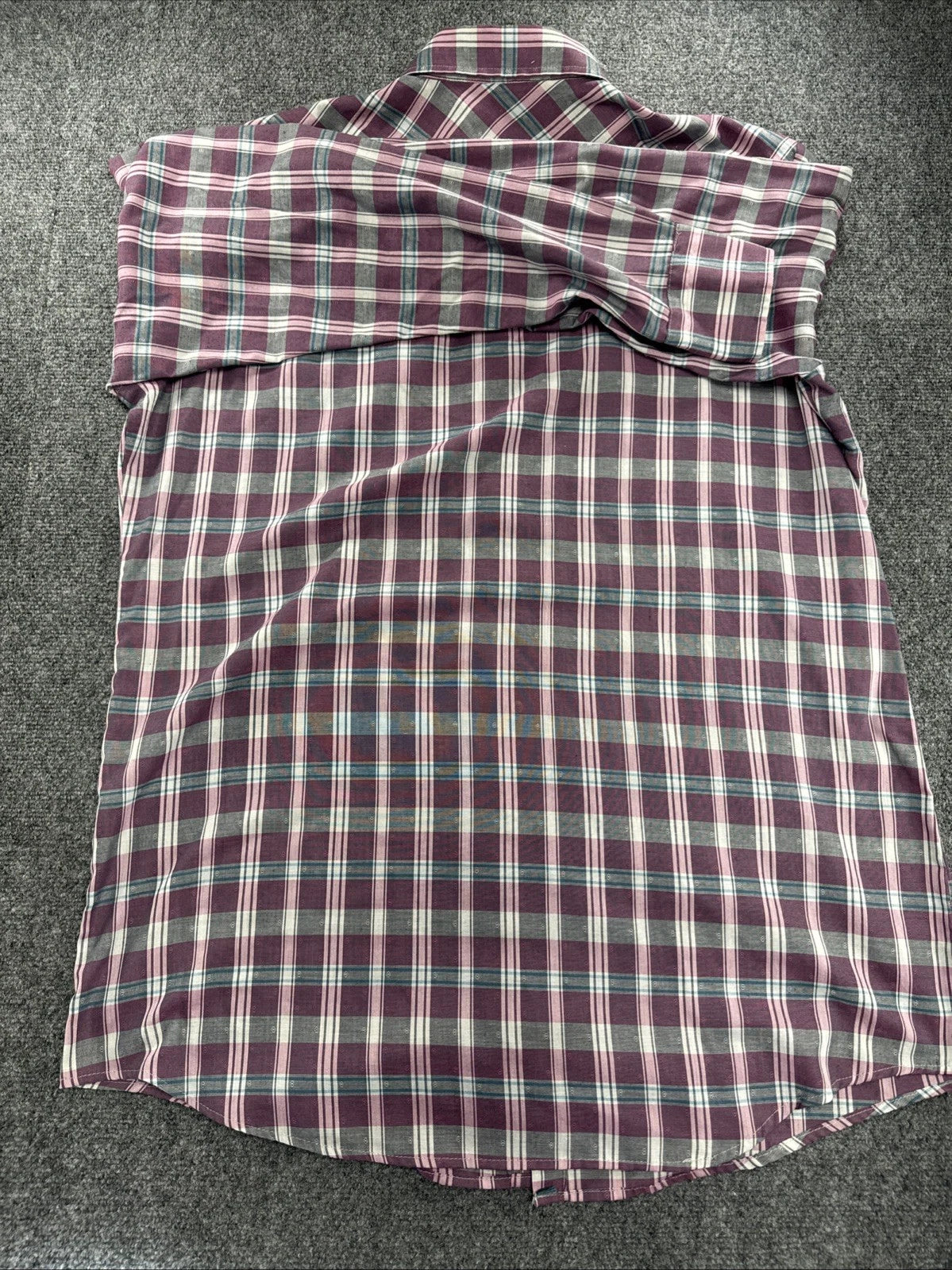 Vintage Dee Cee DC Brand Western Pearl Snap Shirt Men XL Tall Plaid Cowboy